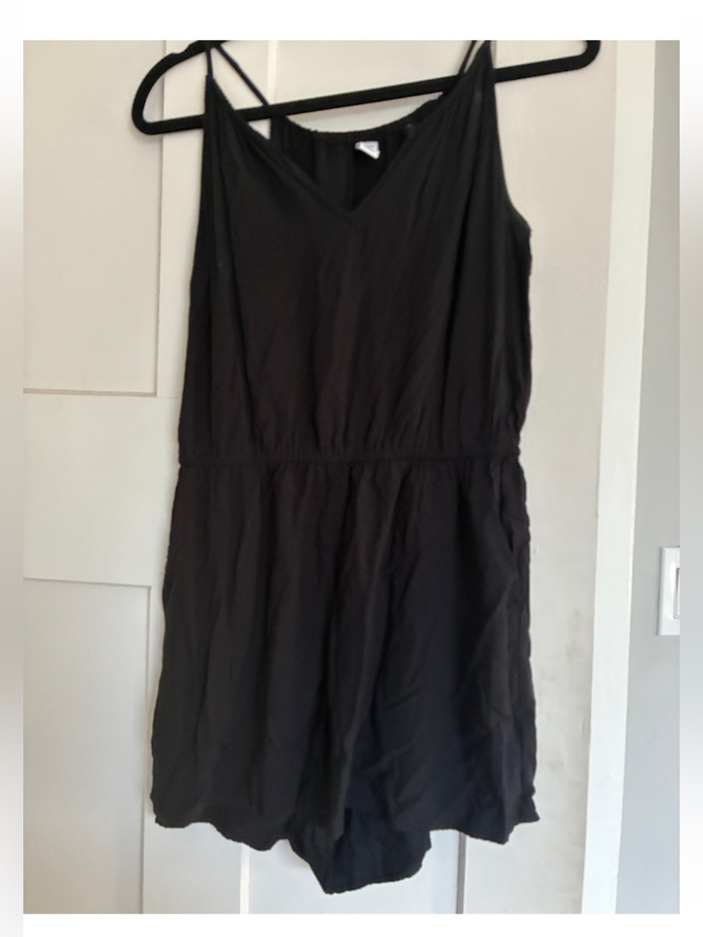 Old Navy Black Sleeveless Mini Dress Romper [S]